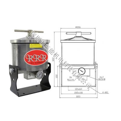 三能高精密SN系列旁路式SN100E精密凈油器，流量:2.0L/Min